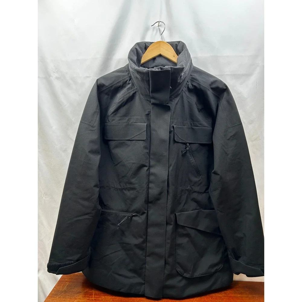 Champion 3-in-1 Systems Jacket Mens XL Black Hooded‎ Utility Coat Workwear Style